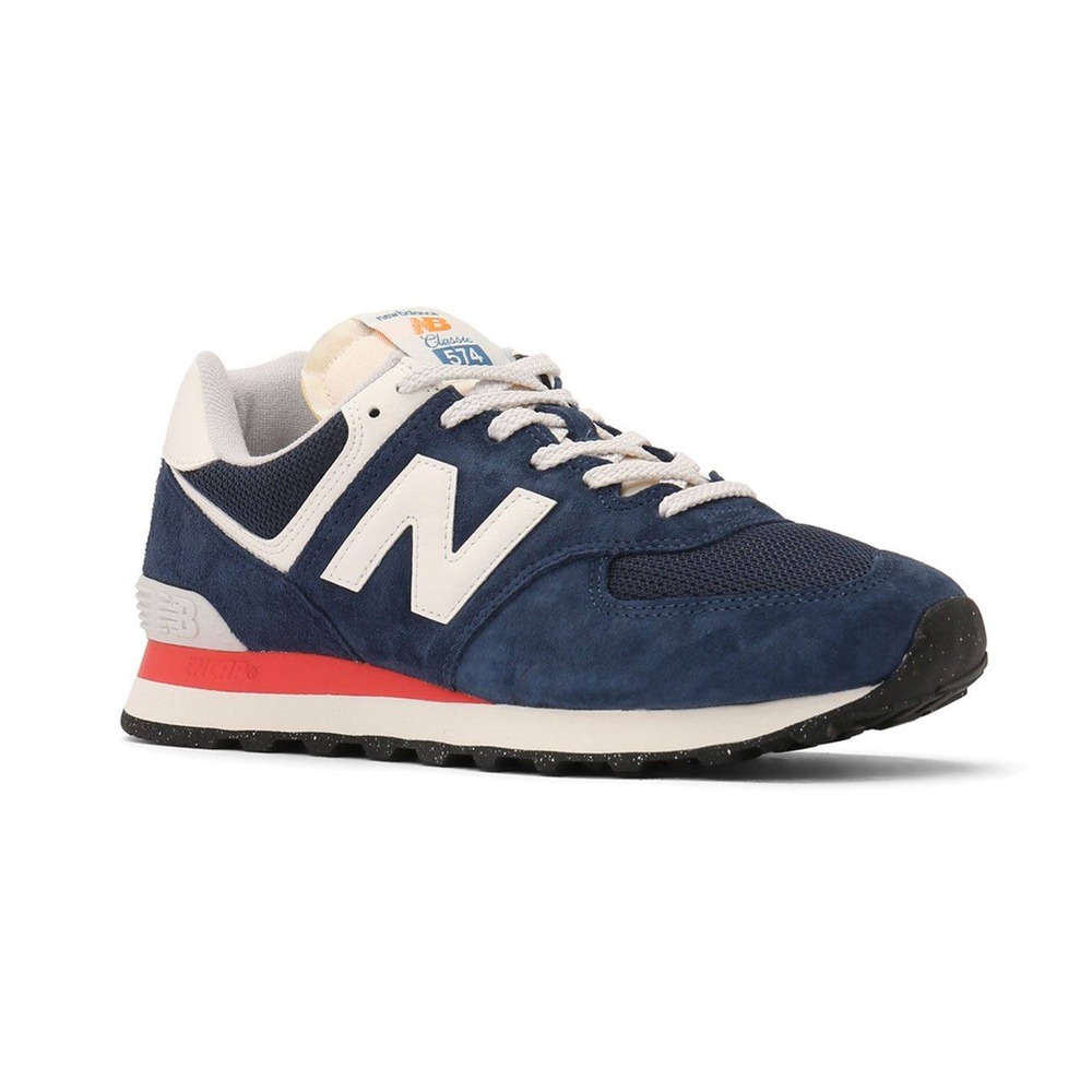 New Balance 574 Classics Navy Blue White Red U574VPN Mens 9.5 Womens 11